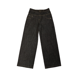 JCAESAR WOMEN 直筒原牛 进口面料12OZ 水洗工艺 挺阔质感牛仔裤