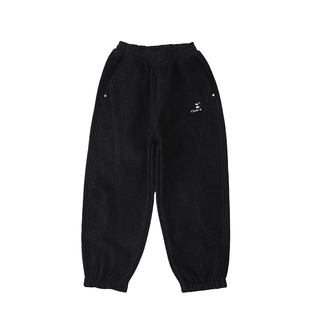 男童加绒休闲裤加厚一条过冬新款2026中大童潮酷洋气儿童运动裤子