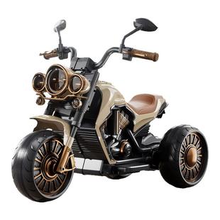 儿童电动摩托车三轮车男女孩可坐人可遥控可充电电瓶车宝宝玩具车
