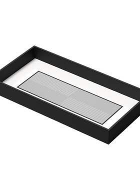 RESONG日诵家居 欧普长托盘 黑色漆器新中式家用复古简约软装饰品