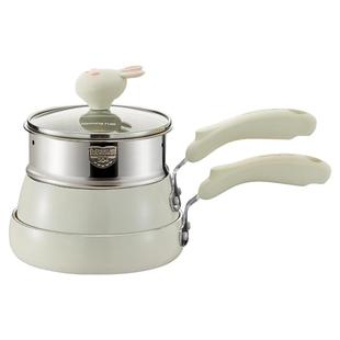 九阳哈基米婴儿宝宝辅食锅不粘奶锅煎煮炒蒸一体多功能小奶锅炊