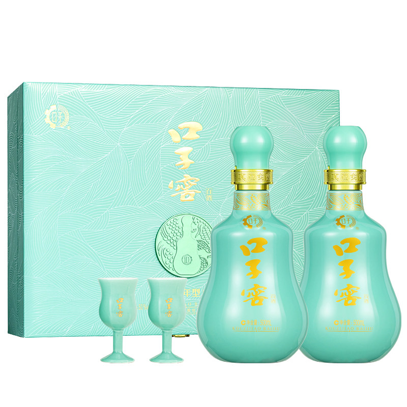 口子窖10年白酒礼盒50度500mL*2