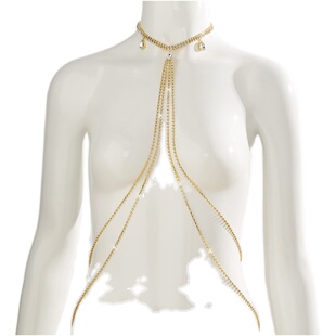 美神降临大胸性感胸链身体链高级感饰品纯欲流苏配饰女bibgbing