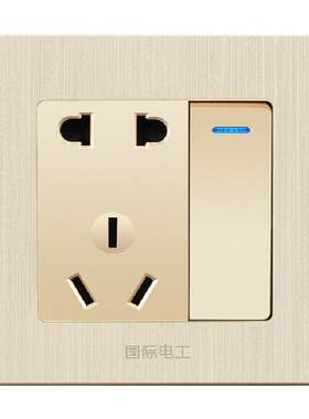 国际电工86型墙壁开关插座家用