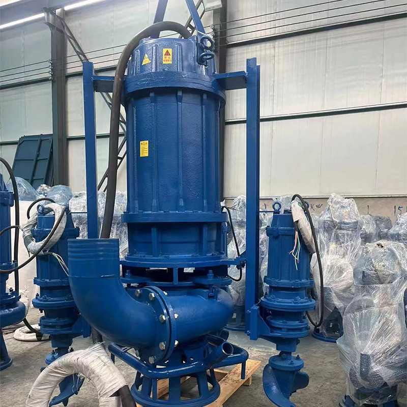 潜水抽砂泵大流量高扬程污水切割泥沙泵铬合金无堵塞潜水渣浆泵