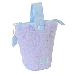 RosyPosy柔设毛绒竖翻笔袋高颜值ins风文具笔袋女小学生2024新款大容量简约笔筒可爱软乎乎文具袋立式铅笔袋