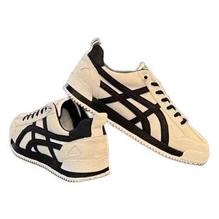 阿甘男鞋2025秋季新款美式复古休闲板鞋青少年内增高一脚蹬运动鞋