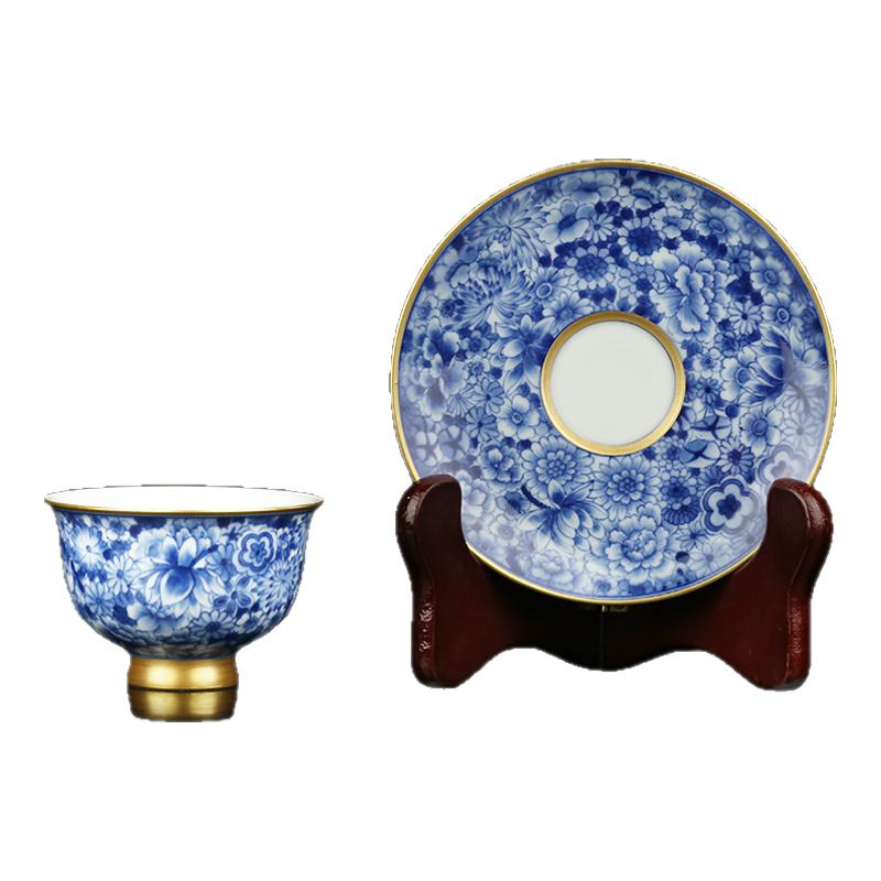 贵和祥复古青花茶杯陶瓷精品中式