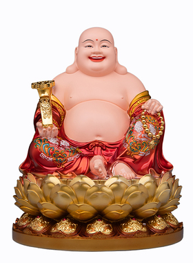 全堂佛像树脂彩绘释迦佛弥勒佛观音菩萨地藏王佛堂家用供奉摆件