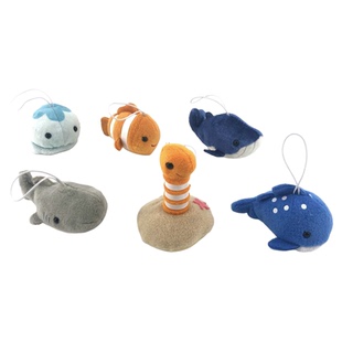 科诺潜水可爱海洋生物沙包鲸鲨花园鳗挂件车钥匙扣卡通玩偶公仔