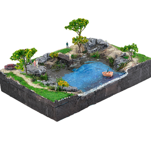 沙盘建筑diy手工造景材料制作微景观微缩模型地理场景摆件成品