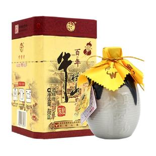 牛栏山百年陈酿42度三牛 浓香型白酒400ml*1瓶单瓶装  纯粮酿造