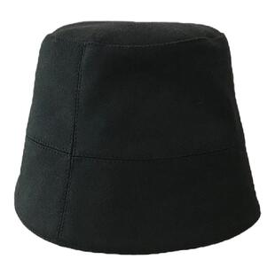 SUPERWZM冷酷遮脸黑色水桶帽男潮日系小众街头百搭钟型直筒盆帽女