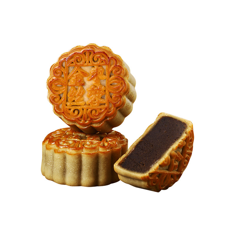 陶老大清真食品广式散装金丝枣蓉月饼早餐中秋新中式糕点心100g*6