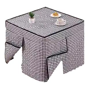 电暖炉烤火桌子罩套烤火被子电炉烤火炉加厚正方形桌布罩桌罩冬季