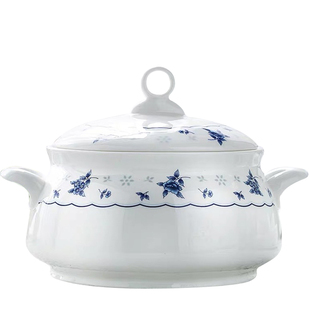 自由搭配高档骨瓷青花瓷餐具套装骨瓷碗碟勺子盘釉中彩微波炉适用