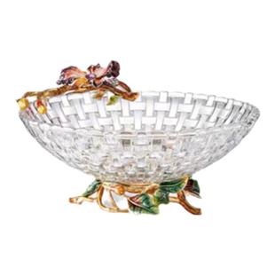 罗比罗丹珐琅彩工艺网红水果盘现代客厅茶几家用轻奢零食糖果盘