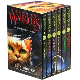 送音频猫武士Warriors英文原版全套正版第一二三四五六七部曲猫族预言开始呼唤野性青少年奇幻小说儿童冒险读物桥梁书外传单册八
