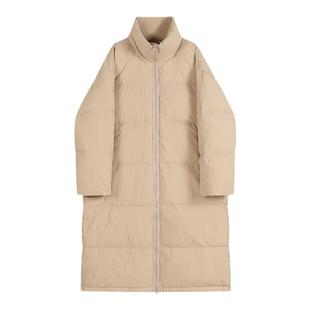 保命长款90白鸭绒羽绒服女2025秋冬季新款宽松显瘦过膝设计感外套