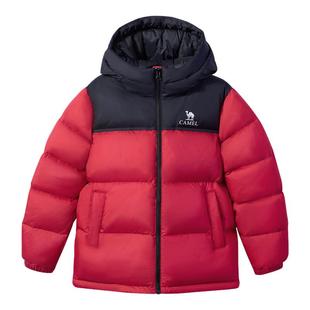 小骆驼儿童羽绒服2025冬季新款保暖中大童防寒服男女童白鸭绒外套