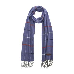 鹿王羊绒围巾缩绒格子百搭舒适时尚保暖保暖舒适纯色秋冬新款