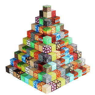 磁力方块积木我的世界磁吸磁铁儿童玩具男孩拼装益智生日礼物强磁