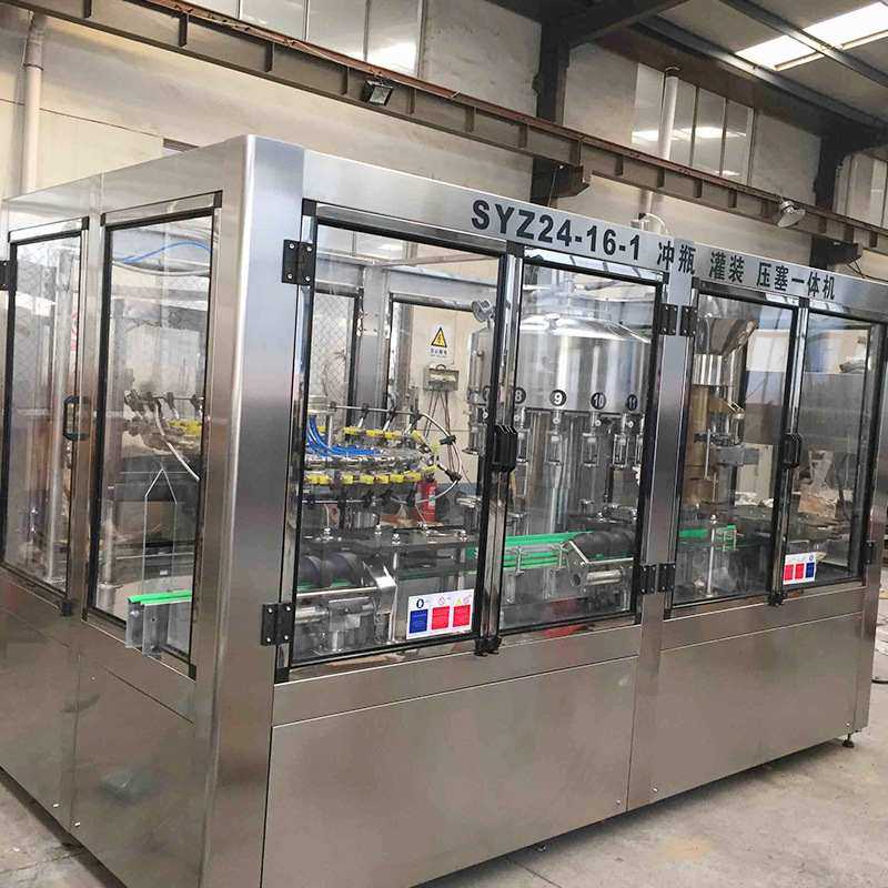 白葡萄果酒全自动灌装机牛奶饮料酸奶液体生产线计量包装机