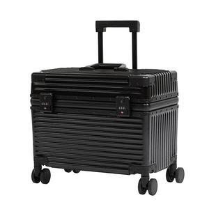 星天外直角横版箱摄影相机箱化妆箱行李箱旅行箱登机箱18寸机长箱