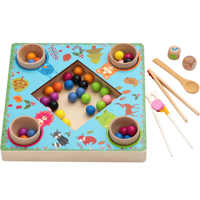 益智玩具早教手眼协调夹豆子