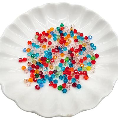 精品4mm卡4奥地利品质720颗国华施家尖珠菱形珠压顶水晶珠