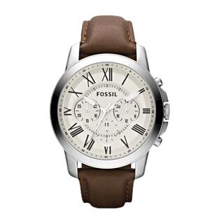 FOSSIL化石手表真皮表带轻奢潮流商务休闲石英表防水男表FS4735