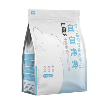 白月光纯木薯猫砂除臭近无尘不易粘底强吸水低尘猫砂易结团可混砂