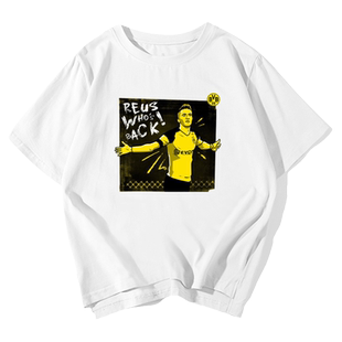 多特蒙德11号罗伊斯t恤衫短袖男女足球迷服运动休闲半截袖球衣服