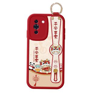 适用华为nova13手机壳新款nova12祥龙送福hi nove10斜挎背带11挂绳novo9女8SE新年7腕带nowa6保护套5外壳pro