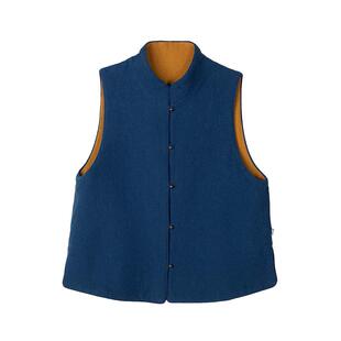 【照本堂】新中式双面提花国风马甲女春季新款外穿时尚百搭W12190