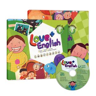 原版进口台湾东西出版新版爱加美语点读版Love+English 1级别进口英语启蒙儿童3-6岁英文培训love english升级系列
