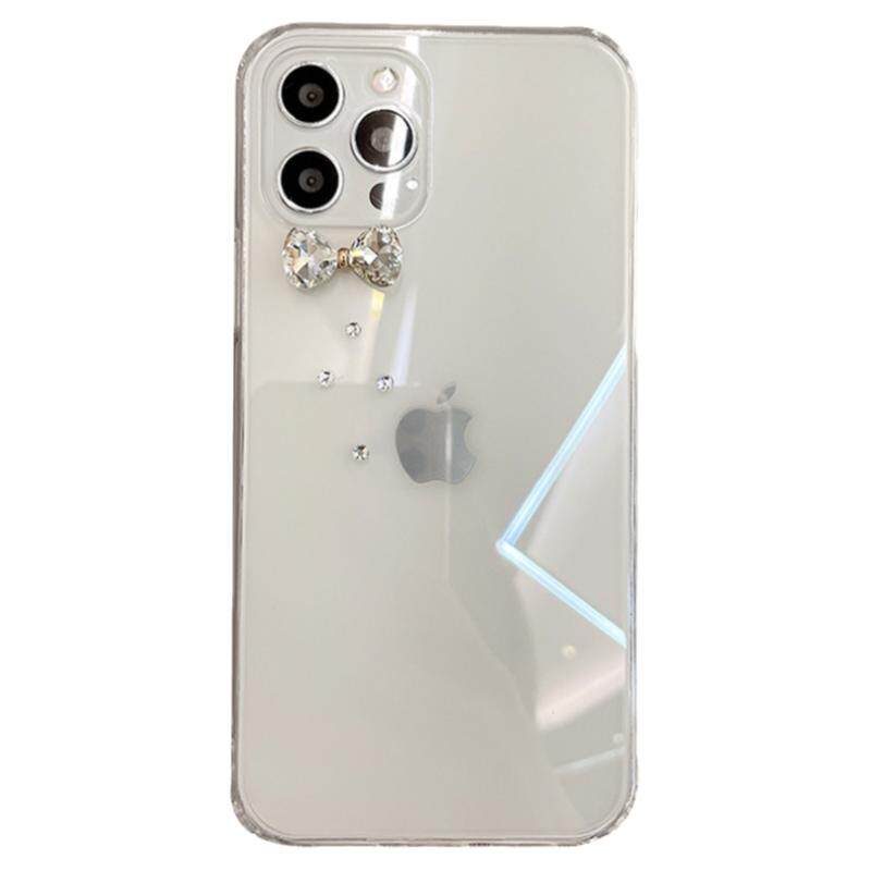 原创diy透明蝴蝶结适用于苹果17proMax手机壳iPhone15pro全包防摔14plus软边硬壳13/12/16新
