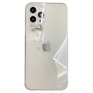 原创diy透明蝴蝶结适用于苹果17proMax手机壳iPhone15pro全包防摔14plus软边硬壳13/12/16新款高级保护套潮女