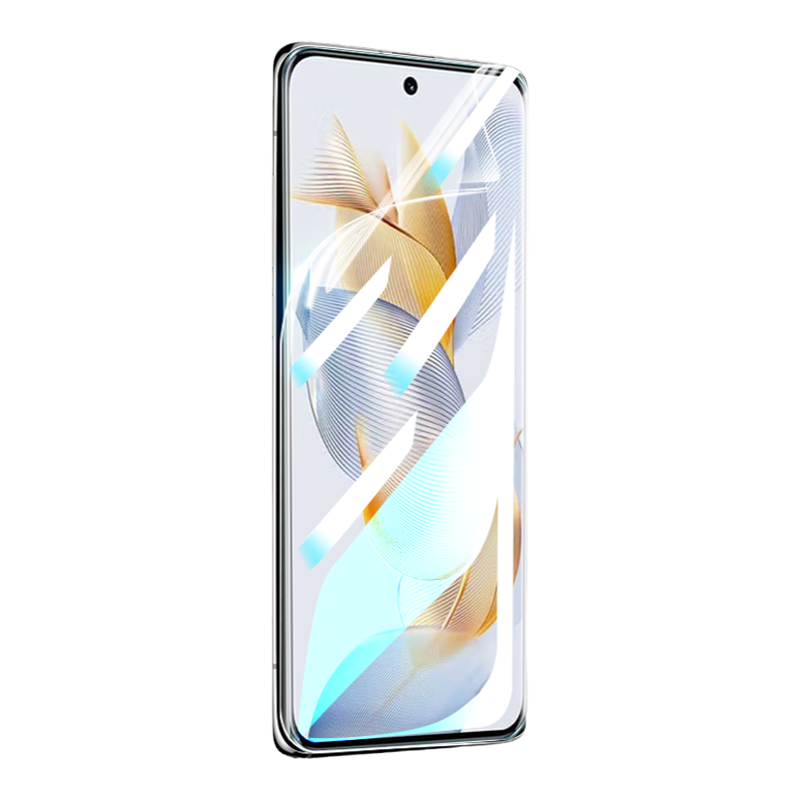 适用荣耀90手机膜90pro钢化水凝膜honor90gt专用曲屏版h0n0r90全屏覆盖软膜REA一AN00华为保护膜九90新款全包
