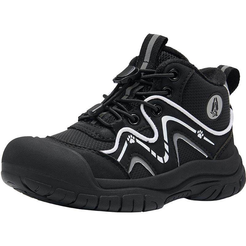 暇步士童鞋冬季新款儿童户外保暖靴加绒软底防滑防休闲运动短靴子