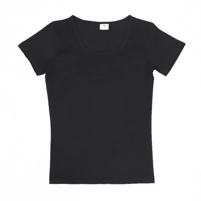 男士紧身黑白色运动大圆领