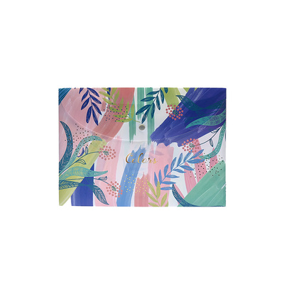 Signature彩色植物印花文件袋