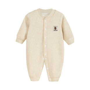 德绒婴儿连体衣服秋冬款宝宝内搭打底加绒保暖内衣婴幼儿冬装睡衣