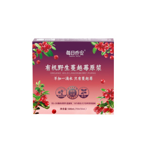 每日乔安有机蔓越莓原浆野生蔓越莓现榨NFC原花青素大兴安岭500ML