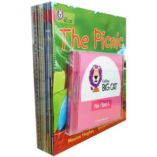 现货 级别1 粉色A Collins Big Cat 柯林斯大猫英语分级阅读 适合0-3岁学龄前Band 01 PINK A 全套22册 可领音频英文原版故事