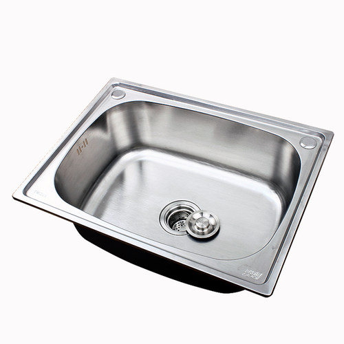 304不锈钢水槽小单槽 厨房洗菜盆洗碗池洗手盆一体水盆套餐包邮