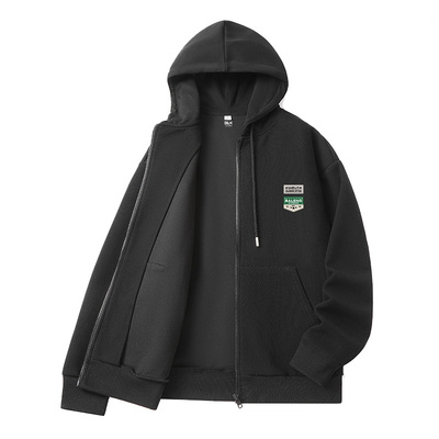 班尼路连帽卫衣男重磅开衫外套