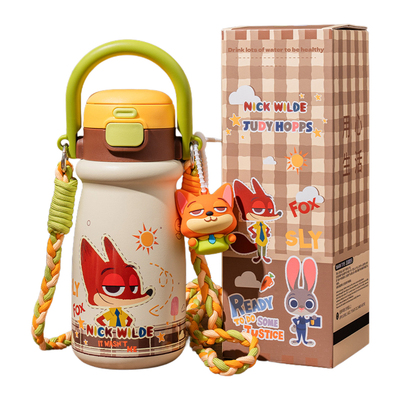 疯狂动物城儿童双饮高颜值保温杯