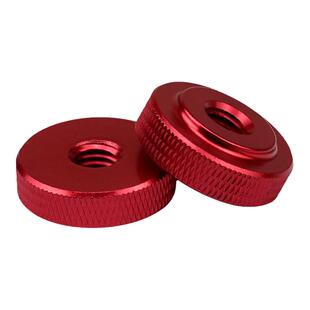 铝合金滚花1/4英制手拧螺母3/8摄影机直播架锁紧三脚架固定螺帽