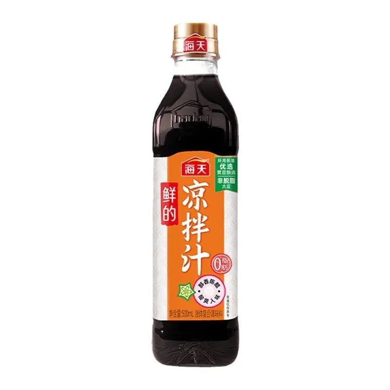 海天鲜的凉拌汁500ml塑料瓶